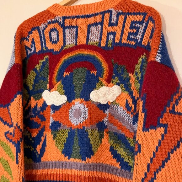 MOTHER brand, V-neck Multicolored Cardigan - Picture 3 of 6